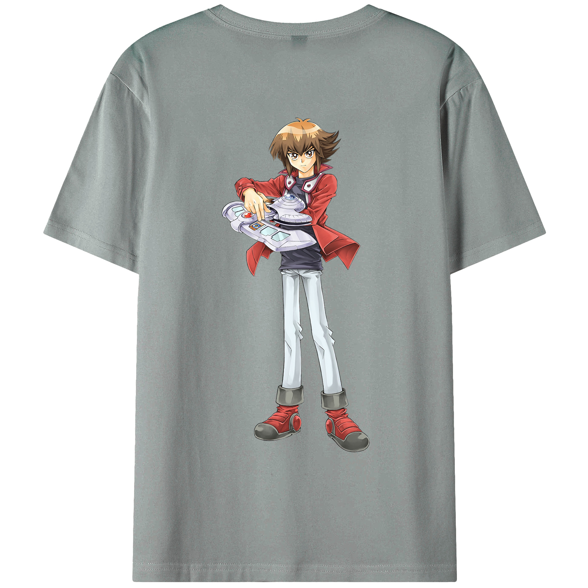 （画像用） 遊☆戯☆王 Yu-Gi-Oh! 綿100％ メンズ半袖Tシャツ（バックプリント） 通気性